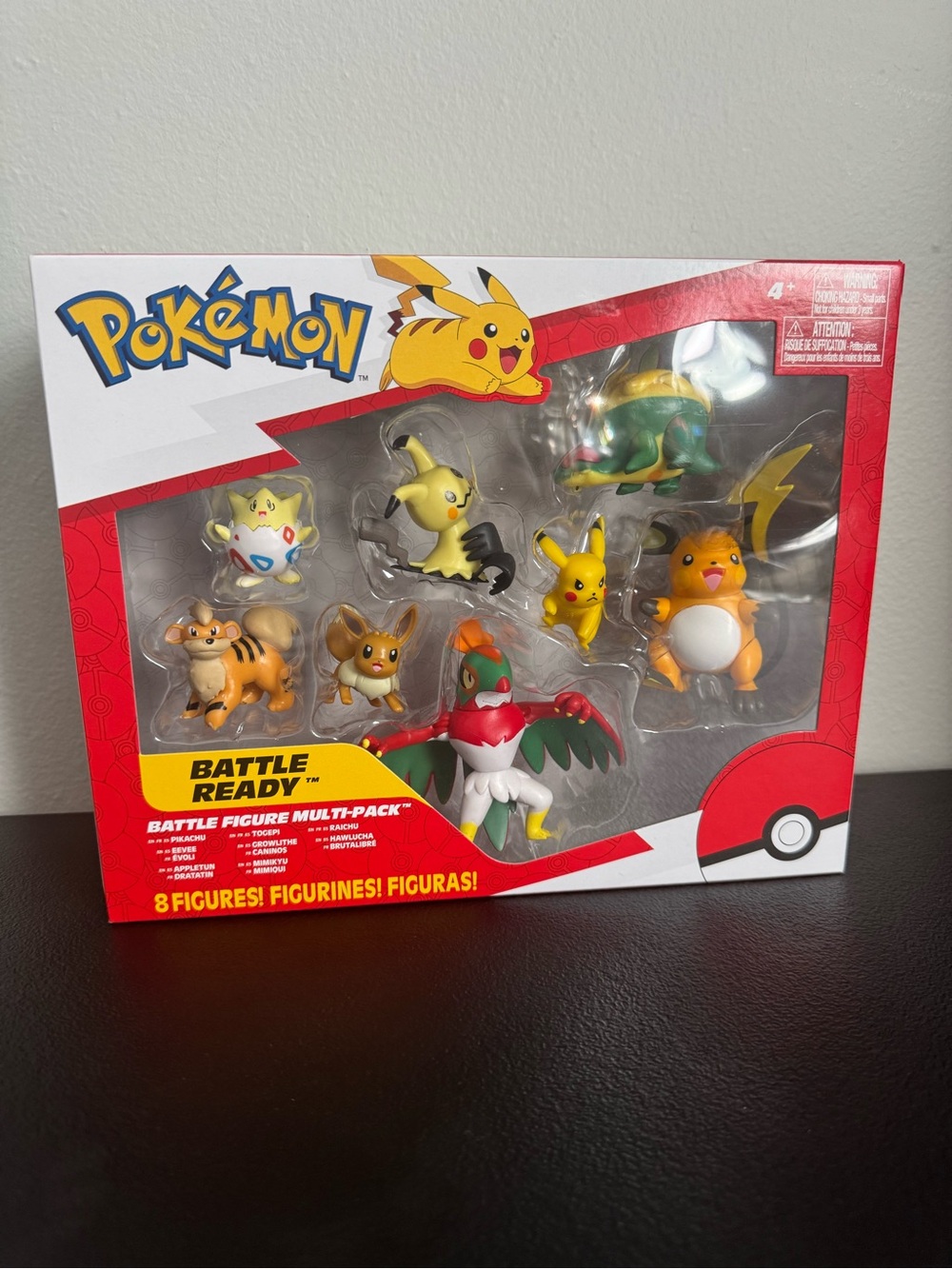 Pokemon Battle Ready Figure Multi-Pack 8 Pack Jazwares Pikachu Eevee Raichu New